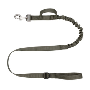 ICEFANG Tactical Dog Leash,K9 Training Walking Bungee Lead with Double Handle,Stainless Steel Clasp,Hands Free D-Ring