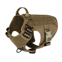 Load image into Gallery viewer, ICEFANG Tactical Dog Harness with 2X Metal Buckle,Working Dog MOLLE Vest with Handle,No Pulling Front Leash Clip,Hook and Loop for Dog Patch