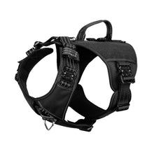 Load image into Gallery viewer, ICEFANG GN8 Tactical Dog Harness with 4X Metal Buckles for Small to Large Dogs,Reflective in Training Walking K9 Vest,No-Pull Front Leash Clip,Adjustable Pet Harness with Hook and Loop Panels