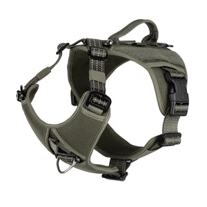 ICEFANG GN8 Quick-Moving Tactical Dog Harness with Handle ,Reflective Pet Vest,No-Pull Front Lead ,5-Points Adjustable,Hook and Loop Panel for Patch